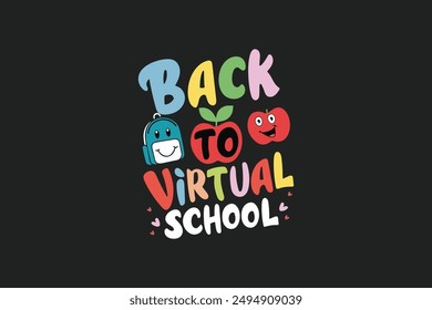 Volver a diseño de camiseta de escuela virtual