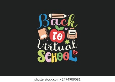 Volver a diseño de camiseta de escuela virtual