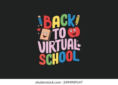 Volver a diseño de camiseta de escuela virtual