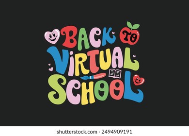 Volver a diseño de camiseta de escuela virtual