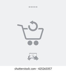 Back web shop icon 