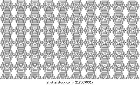back and white simple pattern design, basic shape with pentagram