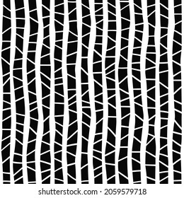 Back and white vertical stripes. Abstract striped background. Seamless vector pattern.