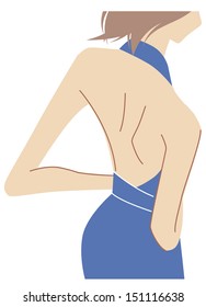 Back of woman