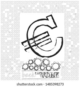 Back to work.Welcome back.Time to work.Business scene with mechanism.Success.