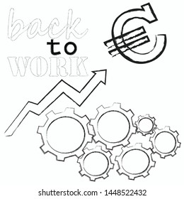 Back to work.Working scene with mechanism.Finance.Success.