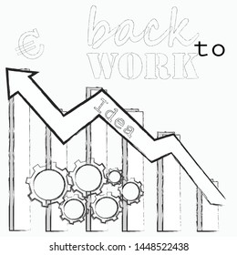 Back to work.Working scene with mechanism.Finance.Success.