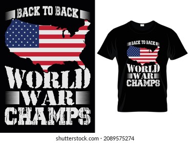 Back to back world war champs.T-Shirt Design