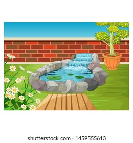 Back Yard Cartoon For Your Design