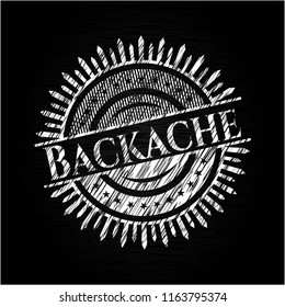 Backache on blackboard