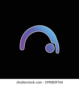 Backbend blue gradient vector icon
