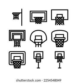 backboard icon or logo isolated sign symbol vector illustration - high quality black style vector icons