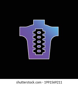 Backbone blue gradient vector icon