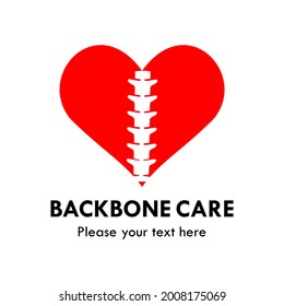 Backbone care logo template illustration