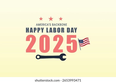 La columna vertebral de Estados Unidos feliz Día del Trabajo 2025