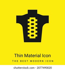 Backbone minimal bright yellow material icon