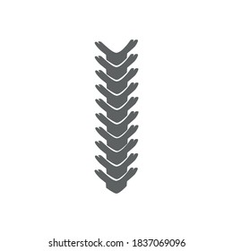 Backbone vector. linear icon. Editable lines with strokes. Maintain bone health.
