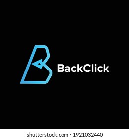 BackClick logo mark ( letter B + Arrow )