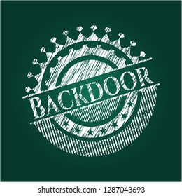 Backdoor chalk emblem