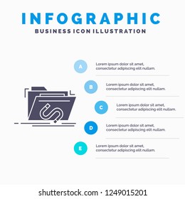 Backdoor, exploit, file, internet, software Infographics Template for Website and Presentation. GLyph Gray icon with Blue infographic style vector illustration.