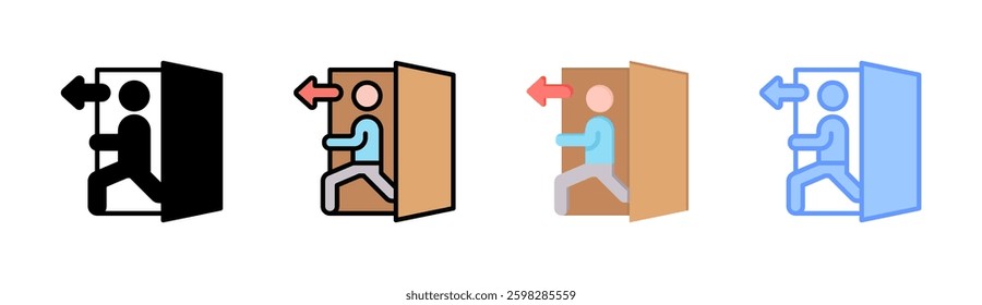 Backdoor Icon Element For Design