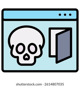 Backdoor Icon Element For Design