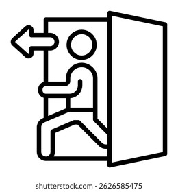 Backdoor Icon Element For Design