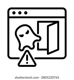 Backdoor Icon, Element For Design