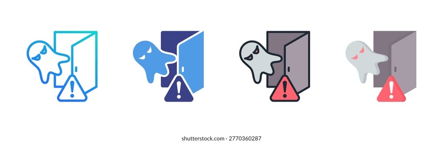 Backdoor Icon Set Multiple Style Collection