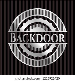 Backdoor silvery shiny emblem