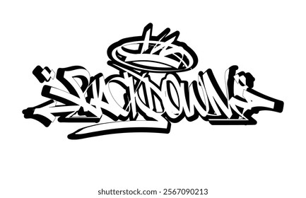 BACKDOWN graffiti tag style design