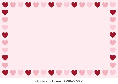 Backdrop, background for PowerPoint presentations, Valentine themes, hearts, pink and red colors, pastel