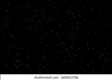 Backdrop of black night sky with multilayered stars. Vector illustration. EPS 10.