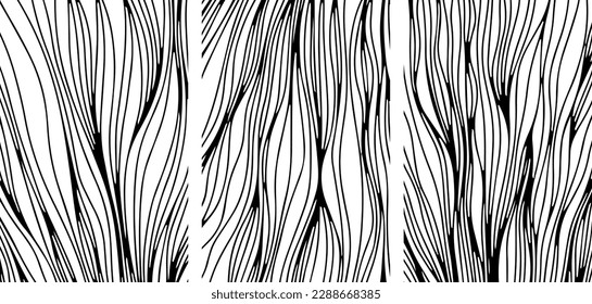 Backdrop cover layout template. Wavy curved line backgrounds collection.