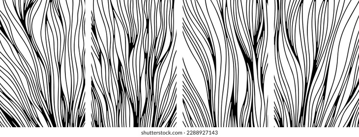Backdrop cover layout template. Wavy curved line backgrounds collection.