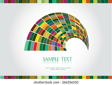 Backdrop design, or Colorful background mosaic pattern design or presentation template or cover design.