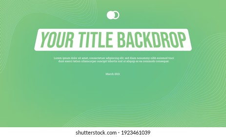 The backdrop design with line spectrum illustration with attractive colors
