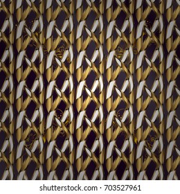 Backdrop with gold trim. Small depth of field. Furniture in classic style. Carving. Seamless element woodcarving. Luxury furniture. Patina. Pattern on lilac and purple background with golden elements.