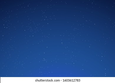 Backdrop gradient night sky and multilayered stars  Vector illustration  EPS 10 