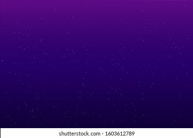 Backdrop of gradient night sky with multilayered stars. Vector illustration. EPS 10.