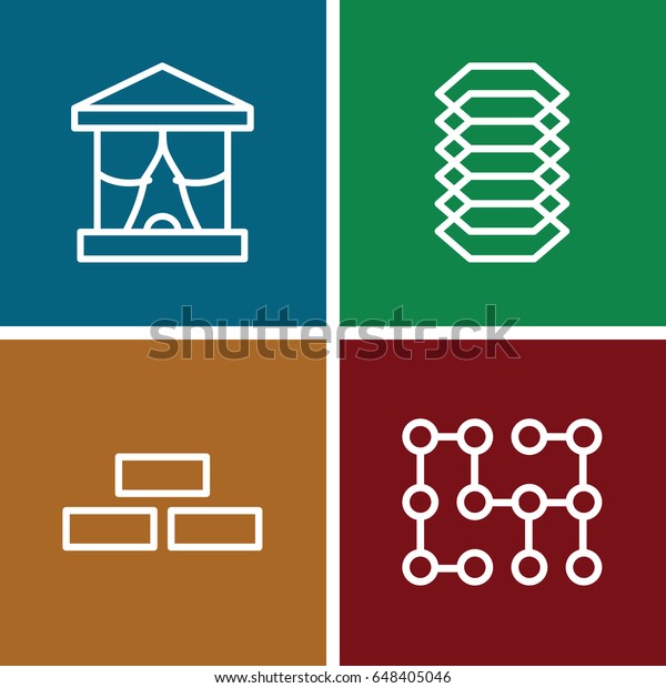 Backdrop Icons Set Set 4 Backdrop Stock Vector (Royalty Free) 648405046 ...