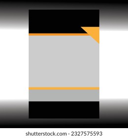backdrop isolated geomatric poster gray black and orange