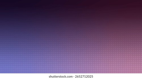 The backdrop presents a soothing gradient from deep violet to lavender hues, subtly adorned with a grid of soft, circular shapes creating a modern dotted texture.