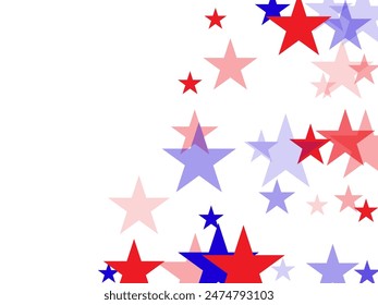  backdrop Vector Illustration, Blue and Red 4th of July Stars sparkles isolated on white.   backdrop Vector Illustration, Blue and Red 4th of July Stars sparkles isolated on white.