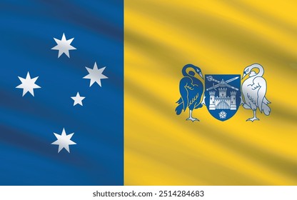 a backdrop of wavy flags from around the world