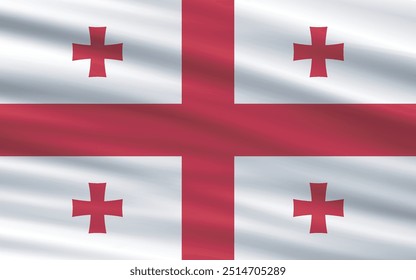 a backdrop of wavy flags from around the world