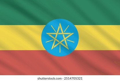 a backdrop of wavy flags from around the world