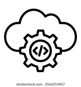 Backend Api Icon Element For Design