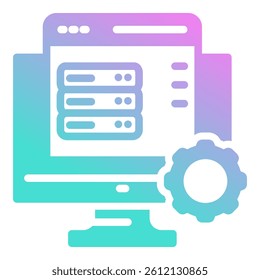 Backend Icon Element For Design