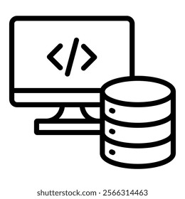 Backend Logic Icon Element For Design